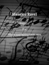 Ravel Tzigane for Violin and String Orchestra Orchestra sheet music cover